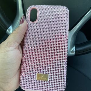 Swarovski Pink iPhon X/XS phone case